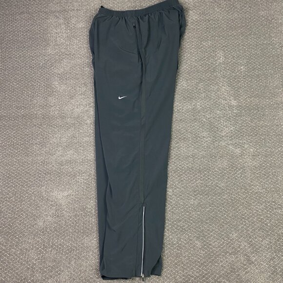 Nike Running Pants Men's 2XL Gray Woven Stretch Ankle Zip Gym Track 640111 060 - Picture 7 of 16